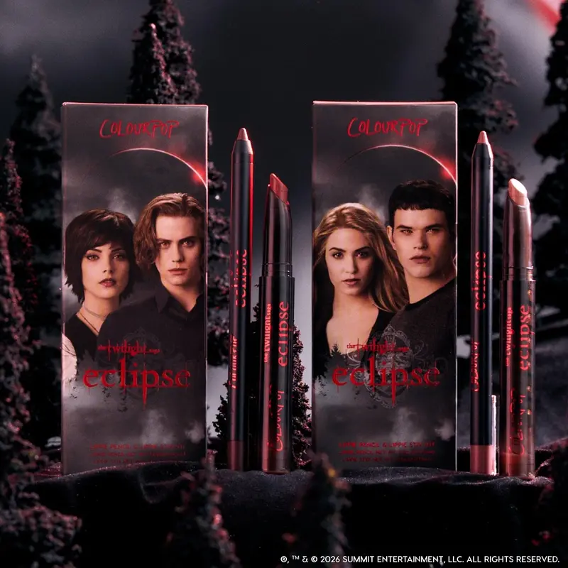 ColourPop x The Twilight Saga Eclipse Immortal Kiss Limited Edition Lip Kit Set with Lippie Pencil & Stix for Long Lasting Moisturizing Pout