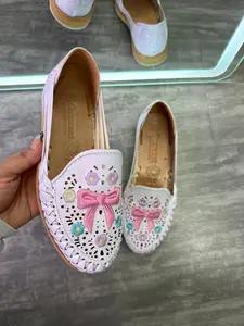 Coquette Bow Mexican Flats Huaraches White