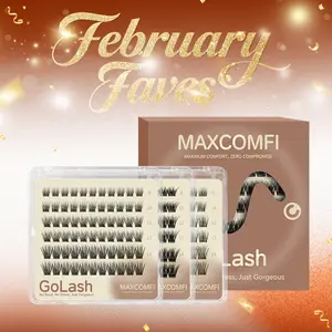 MaxComfi GoLash Glue-Free Pre-Cut DIY Lashes Mini Portable Pack Instant On-the-Go Touch-Ups Fits in Any Purse Compact for Busy Days & Weekend Getaways