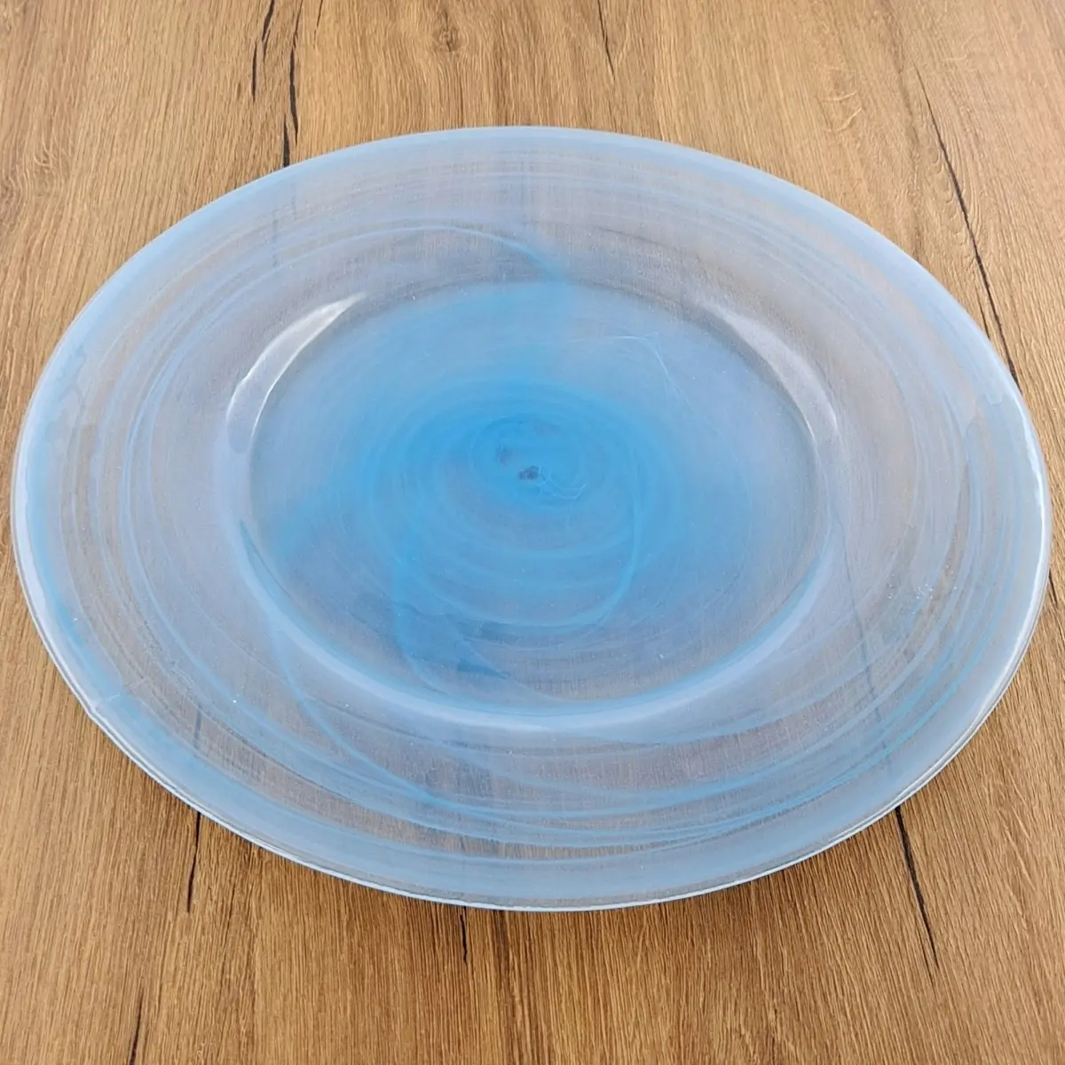 Red Pomegranate Collection 9947-6 13 in. Nuage Charger Plate, Aqua