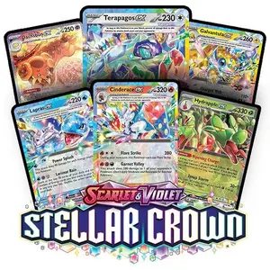 Stellar Crown Booster Pack - Scarlett & Violet Trading Cards - Set of 10 Cards