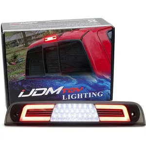 Black-Out Smoked Lens C-Shape Ring Full LED High Mount Third Brake/Clearance Light Assembly Compatible With 2019-up Gen5 RAM 1500