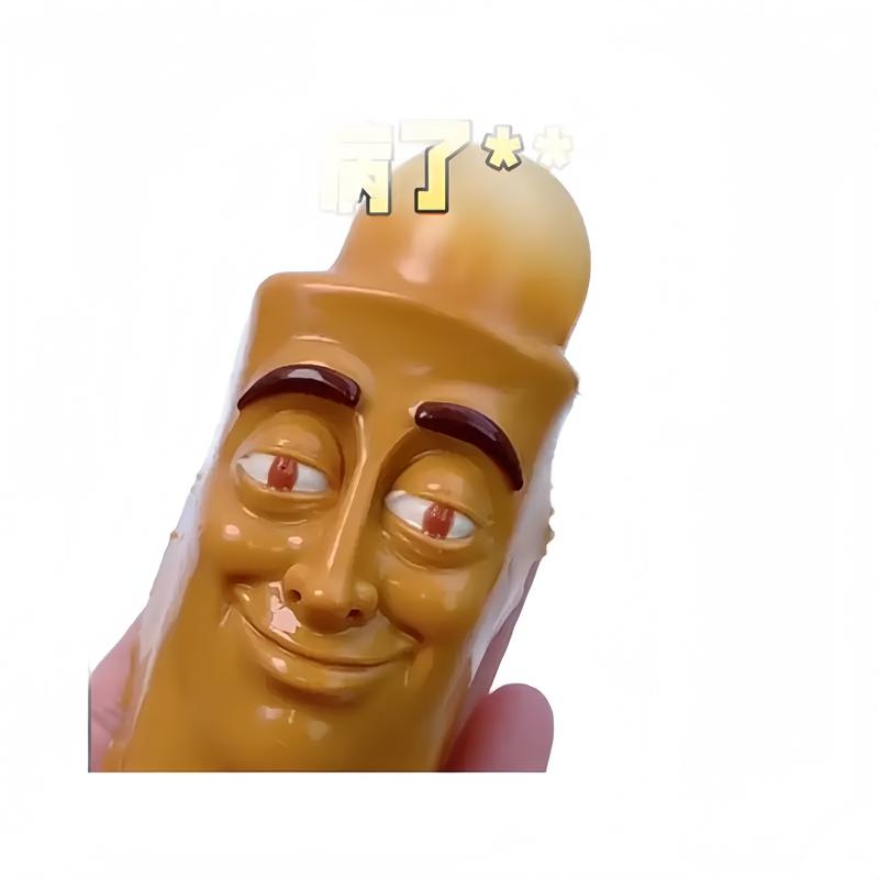 Gai Jianaashop 1-3 Pack Funny Italian Brainrot Squishy Toys | Tung Sahur Blowing Stress Relief Toy - Perfect Meme Party Prank Gift for Kids