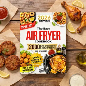 The Easy Air Fryer Cookbook for Beginners: 2000 Days Quick, Delicious & Effortless Recipes Book for Every Meal of the Day to Support Your Wellness Journey