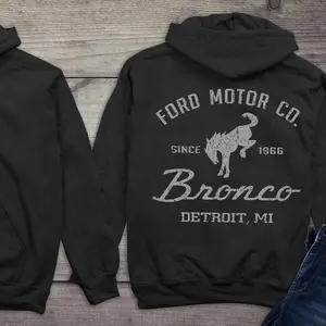 Licensed Ford Bronco Back Print T-Shirt, Ford Motor Company Sweatshirt, Classic 1966 Bronco Hoodie Sweatshirt, Hoodie, Comfort Colors