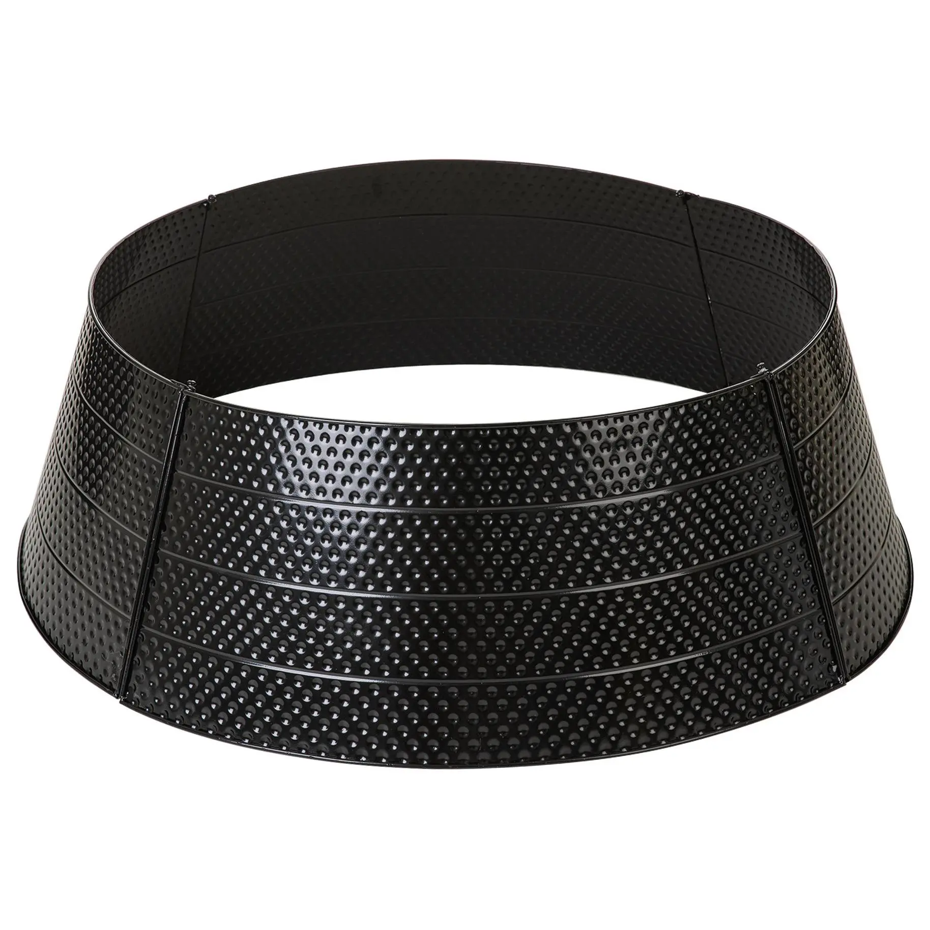 Glitzhome 40.5"D Christmas Hammered Metal Tree Collar