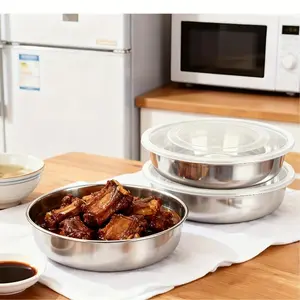 Stackable food storage bowls, odor-proof refrigerator containers, suitable for mixing batter, marinating meat, storing leftovers, and easy to clean. They are essential kitchen items.