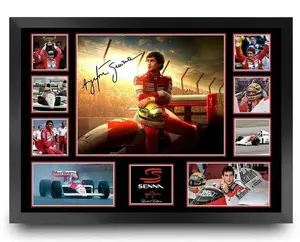 AYRTON SENNA MCLAREN HONDA PHOTO LIMITED EDITION No No Framed MEMORABILIA