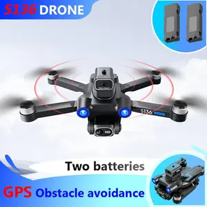 S136 GPS Obstacle Avoidance Drone with 2 Batteries Included Reliable Performance for Extended Aerial Shots and HD Camera