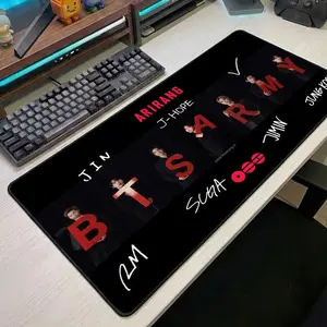 BTS Mouse Pad Large Desk Mat,  Members Desk Mat, Gaming Mouse Pad BTS Gift