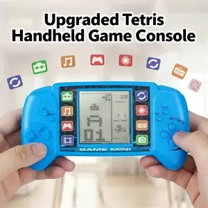 Handheld Tetris Classic Game Console, Upgraded Multi-Game Play, Left-Right Buttons, Keeps Kids Off Phones, Improves Focus & Thinking, Requires AA Batteries, Ideal Easter & Birthday Gifts