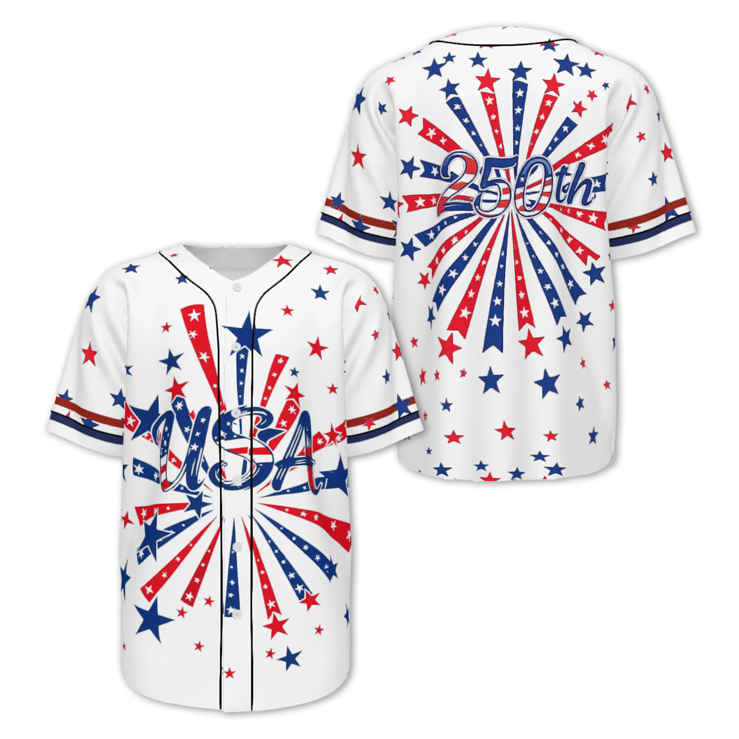 White USA 250th Anniversary