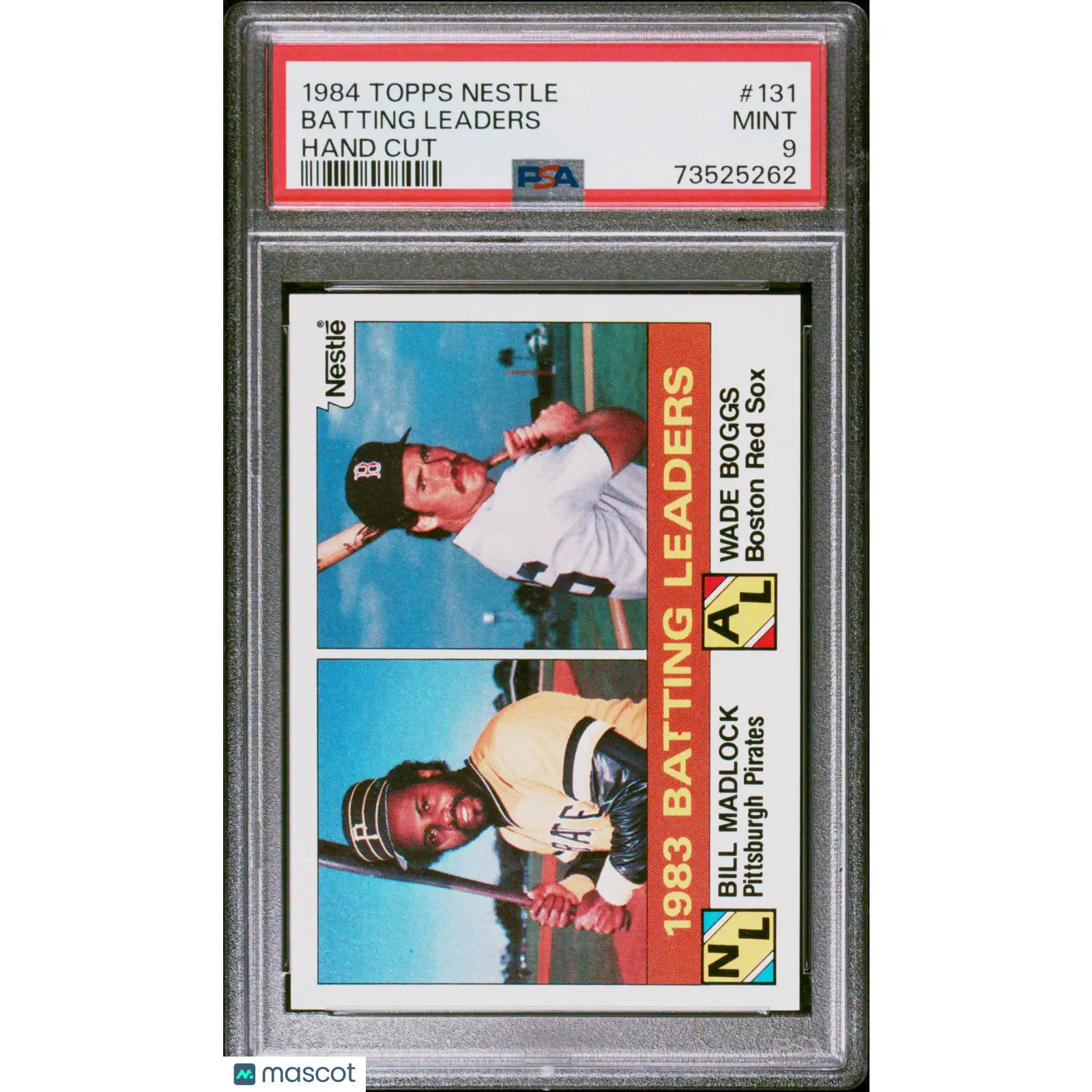 Batting Leaders PSA 1984 Topps Nestle Hand Cut Baseball #131 9 73525262