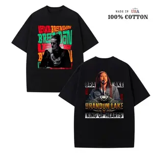Brandon Lake King of Hearts Tour 2026 2-Sided T-Shirt, Christian Worship Concert Graphic Tee with Front Back Print, Faith Music Fan Shirt, Unisex Soft Cotton Apparel, Trendy Gift