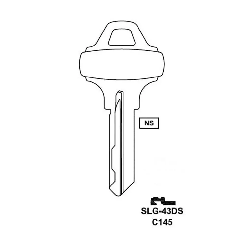 JMA SLG-43DS / SCH / C143 Schlage 6-Pin Brass Key Blank