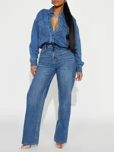 Farmer's Market Cutie Denim Jumpsuit - Medium Wash