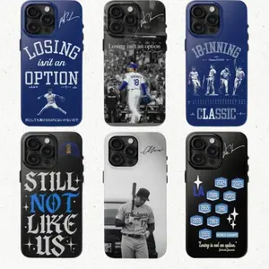 Baseball-Inspired Polycarbonate Smartphone Case, Tough Rubber Shockproof Protection Casing for iPhone 11 12 13 14 15 16 17 Pro Max Plus