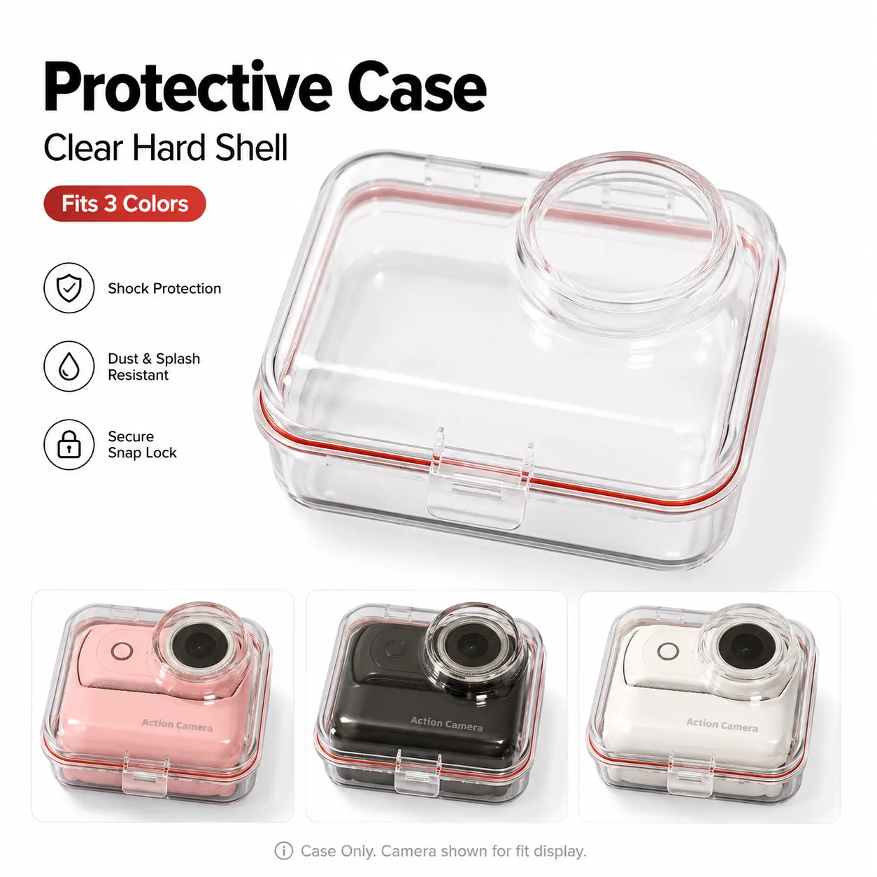 【Action Me】Mini Action Camera Protector - Shockproof Case for POV Vlog Cam, Content Creator Setup Essentials #summerwins