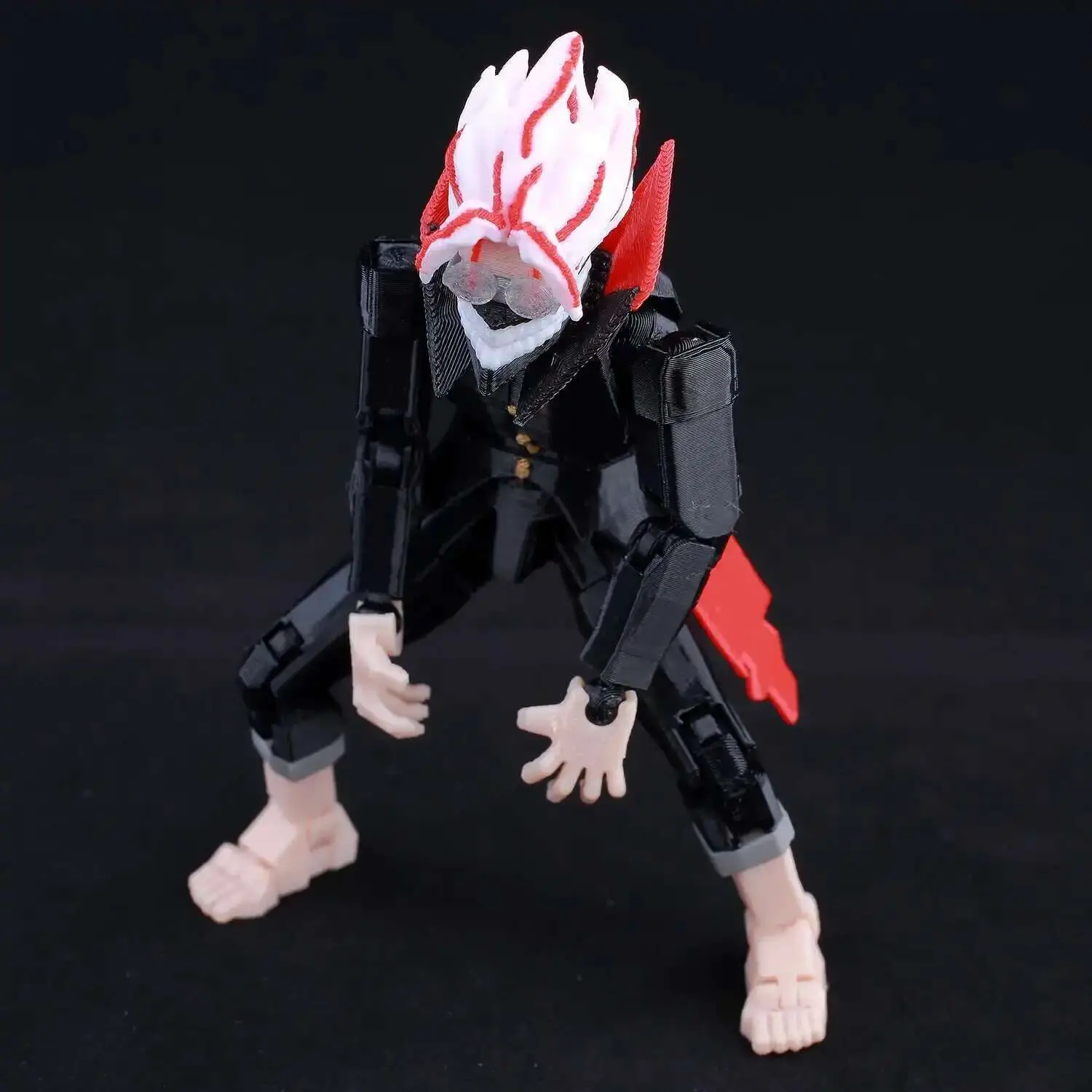 9L3D Printed Lucky Dummy 13 Dandadan Takakura Ken Action Figure,Anime Model,Multi-Jointed Poseable Collectible Toy,Gift for Fan