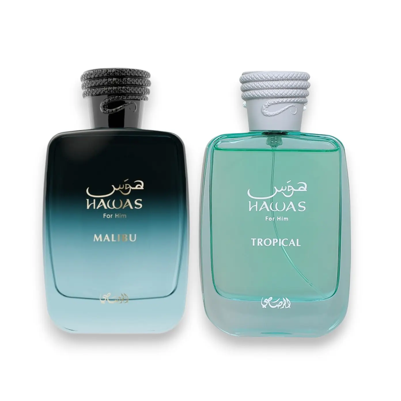 Oudlash Bundle | Rasasi | Hawas | Malibu + Tropical | Unisex Fragrance | 100 ML | Eau De Parfum | Sweet - Coconut & Woody