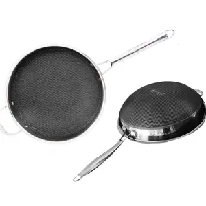 12 Inch Wok - 1 Piece Cookware Pans for Cooking