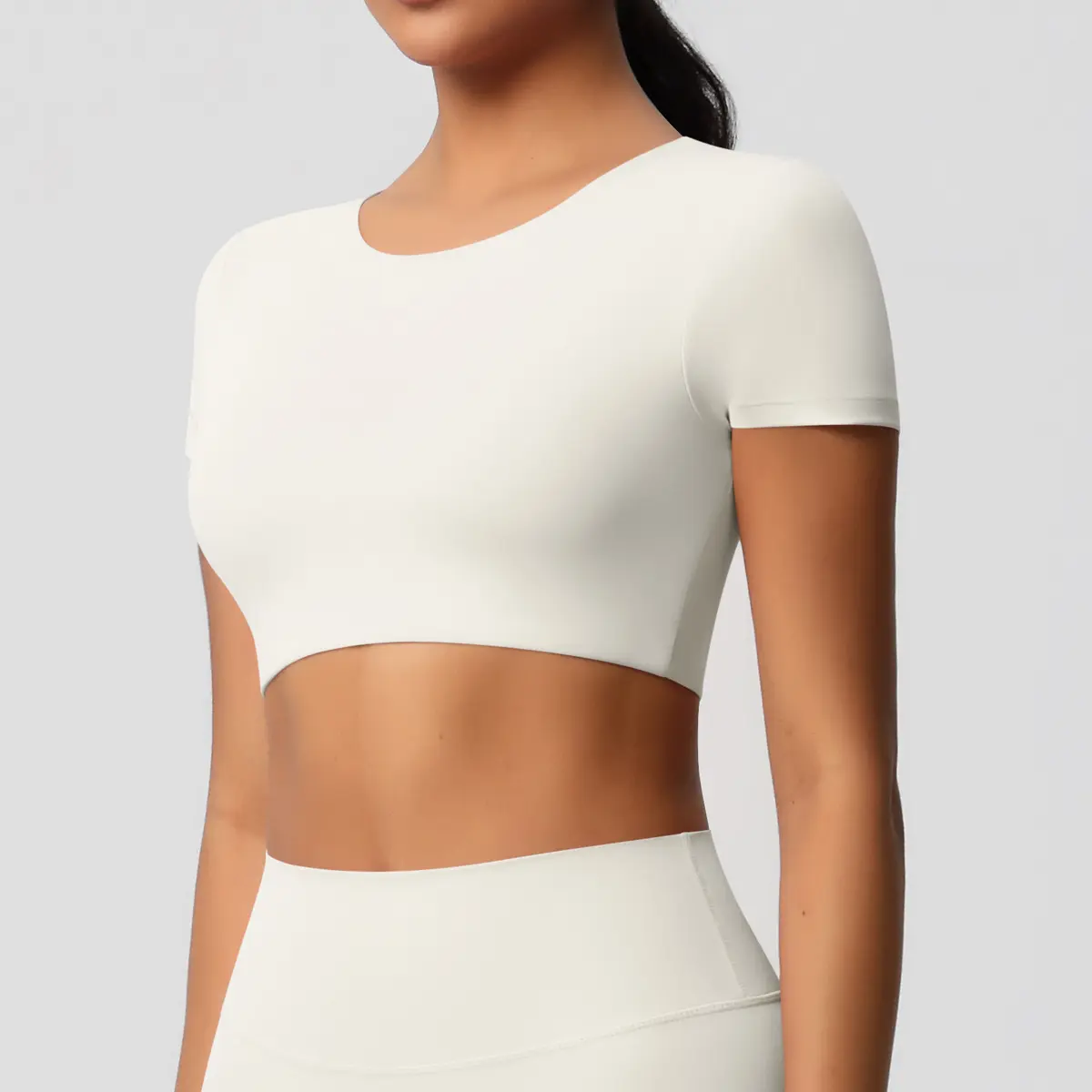 7105 Short Sleeve   Light Ivory