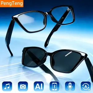 AI Smart Glasses  160-Language Real-Time Translation | Open-Ear HD Audio, Bluetooth Calls & Music |Smart wearable devices | Hands-Free, Lightweight & Comfortable for Daily Wear, Travel & Commuting | Perfect Gift for Tech Lovers，New Gift for 2026