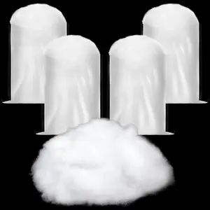 4 Bags Snow Fluffy Decoration Artificial Snow Faux Snow Christmas Snow Blanket Artificial Fake Snow Indoor Blanket Snow for Xmas Party Winter Village Home Decor (White, Simple Style)