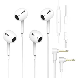 2 Pack Wired iPhone Earbuds In-Ear Headphones with 3.5mm Jack, Earphones with Microphone & Remote Control ,【Clear Calls】【HiFi Stereo】,Nosie Reduction Ear Buds for iPhone,iPad,Android,Laptop,PC MP3/4