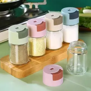Salt Pepper Bottle Precision Dispenser, 0.5g Measuring Spoon, Salt Control Jar, Seasoning Container, Kitchen Cooking Camping Use