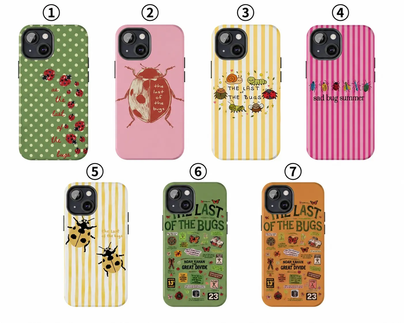 The Last of the Bugs Phone Case, Noah Kahan the Divide Cover for iPhone and Samsung