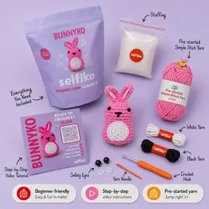 Bunnyko - Crochet Kit for Beginners