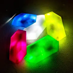 Legend of Zelda LED Rupee prop (ToTK, BotW, convention, cosplay, comiccon, light up)