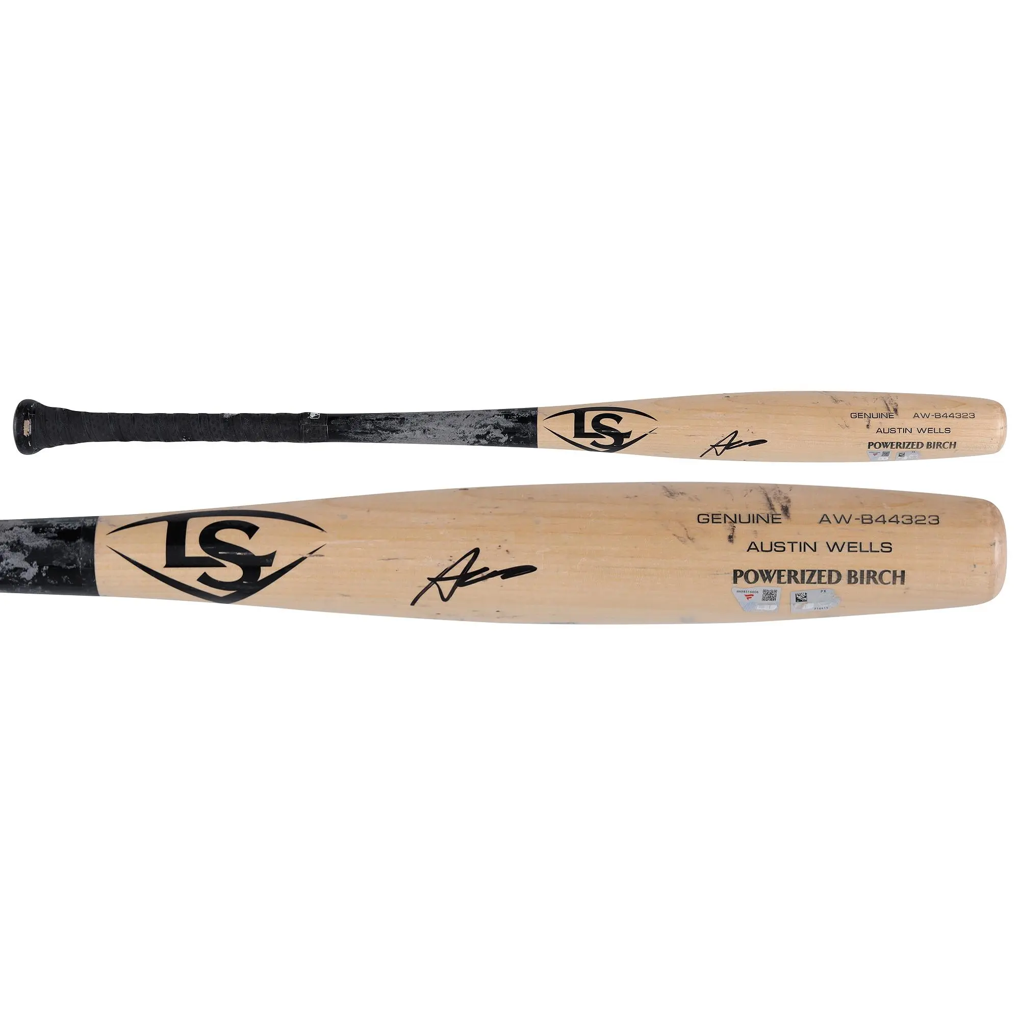 Austin Wells New York Yankees Autographed Game-Used Tan and Black Louisville Slugger Bat from the 2025 MLB Season - HH98516606 - Fanatics Authentic Certified