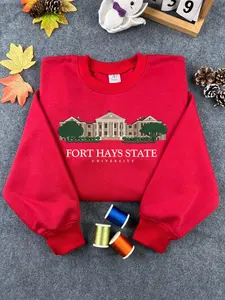 Fort Hays State University Embroidered Sweatshirt/Hoodie