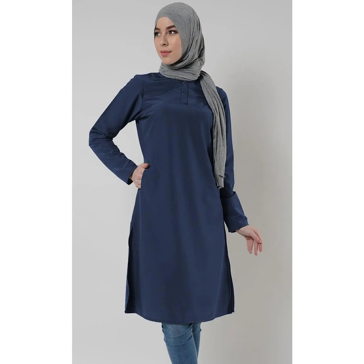 Ladies Uniform Kurti-Navy