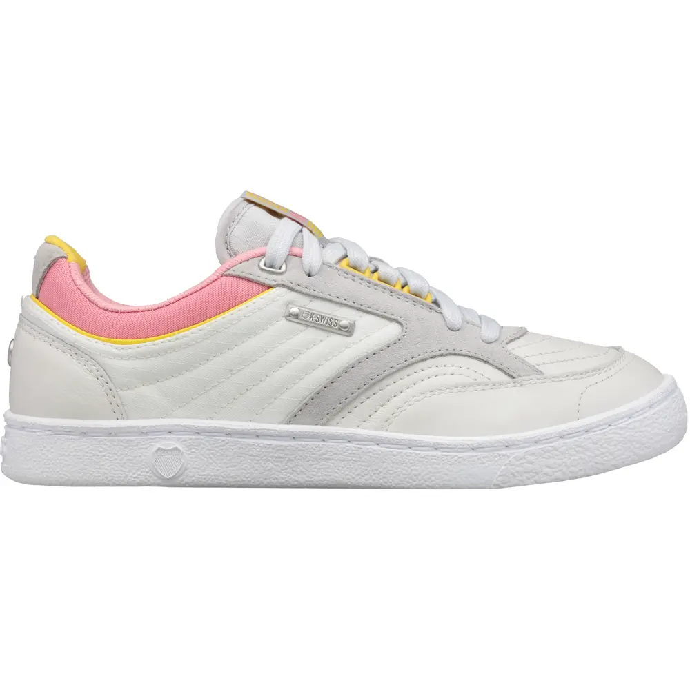 K-Swiss Womens Ambassador Elite Lace Up Sneakers Shoes Casual - White K-Swiss Womens Ambassador Elite Lace Up Sneakers Shoes Casual - White