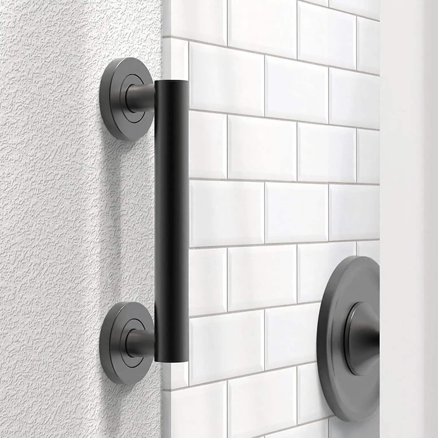Bath Shower and Toilet Safety Grab Bar for Seniors and Handicaps ADA Compliant Mobility Aid Balance Assist Handle Stainless Steel