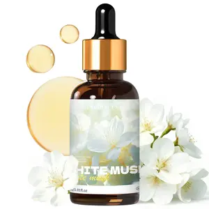 30ML Musk Essential Oils with Dropper, Scented Fragrance Oil, Aroma Diffuser Oil, Humidifier Diffuser, DIY Soap Candle Bath Car Air Freshener, Long-Lasting Scent, Holiday Gift