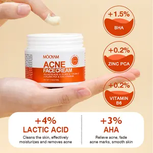 【MOOYAM】【FDA】Acne Scar Treatment Cream 3.5oz with Centella & Snail Repair for Post-Acne Marks Removal - 24-hour acne treatment and repair, fades acne marks, and reduces inflammation. Pimple spot rescue