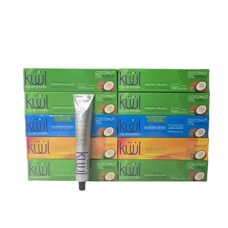 KÜÜL Professional Hair Dye Pack (10 x 90g) - Customizable Shades, High-Performance Formula, Intense Shine, Full Coverage, Permanent Gray Hair Color, At-Home Haircare Solution