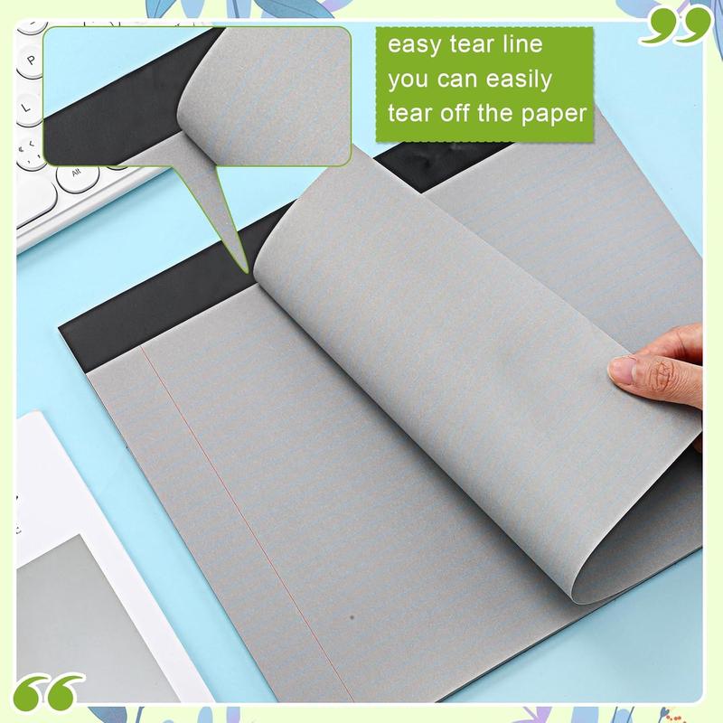 11" x 9.5" Legal Pads College Ruled Notepad Landscape Notebook Horizontal Lined Notebook 80 Gsm Assorted Colors Paper Pastel Writing Pads for School Office, 40 Sheet ( Color,6 Pcs) 11" x 9.5" Legal Pads College Ruled Notepad Landscape Notebook Horizontal Lined Notebook 80 Gsm Assorted Colors Paper Pastel Writing Pads for School Office, 40 Sheet ( Color,6 Pcs)