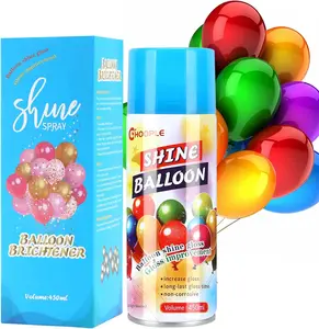 15 oz Instant Glossy Balloon Shine Spray (within 1 Second), 7-Day Long-Lasting Latex Balloon Spray Shine, for Outdoor Décor, Birthday Party, Wedding