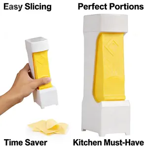 Butter Slicer with Storage Container Easy Press for Even Slices Kitchen Gadget for Toast Baking Meal Prep Saves Time Perfect Portions Coffee Detachable