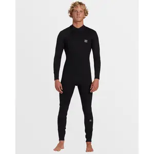3/2mm Foil GBS Back Zip Wetsuit - Black