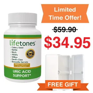 Buy Uric Acid Support Capsules, Get A Free Supplement Case!