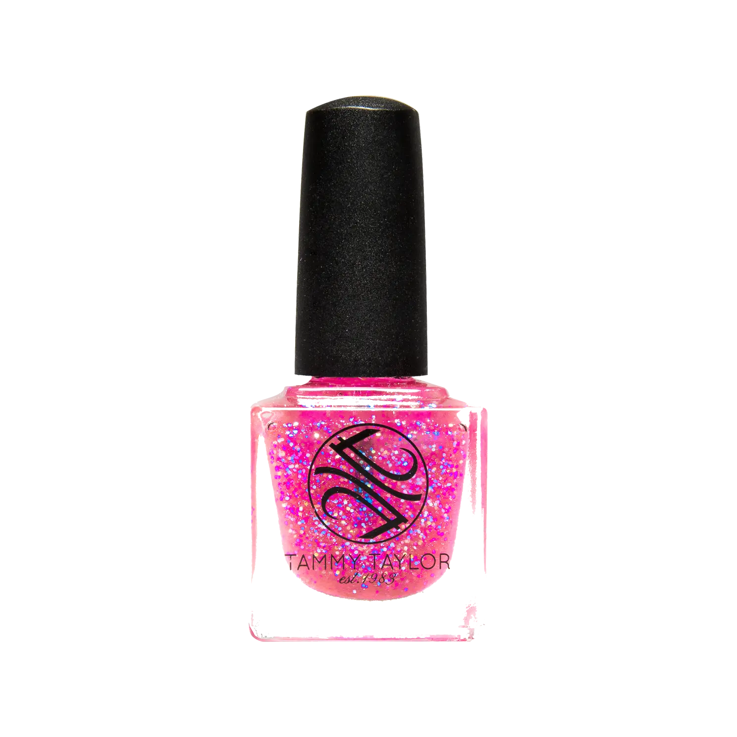 Tammy Taylor Nails Hot Pink Jelly Glitter Nail Lacquer - Elegant Glitter Finish for a Vibrant Nail Design
