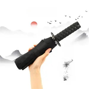 3-Fold Umbrella with Samurai Sword Handle