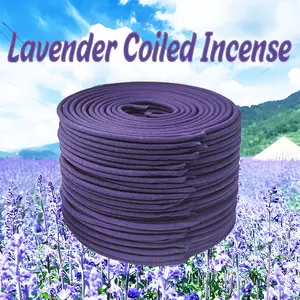 Lavender Incense Sticks 40/80/120pcs, Spiral Incense, Fresh Lavender Scent, Burn Time 3-4 Hours, Ideal for Office, Yoga, Reading
