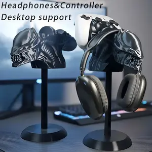 Sci-Fi Alien Creative Gaming Headset Stand, for Ps4/xbox Controllers, Modern Game Desktop Storage Rack, Durable Abs Material, Boyfriend Gift
